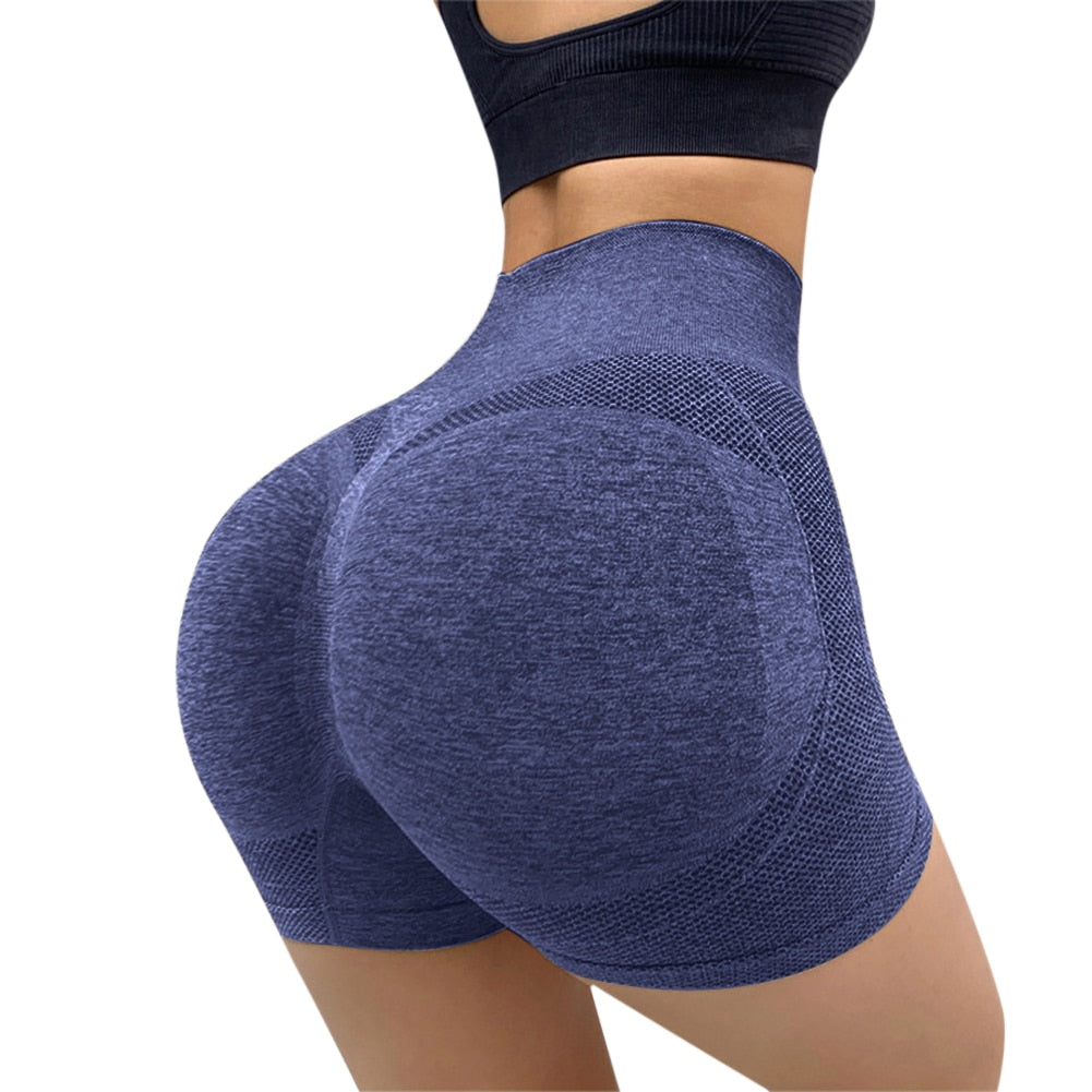 Lady Yoga Shorts High Waist Workout Shorts Fitness Yoga Lift Butt Fitness Women Yoga Gym Running Short Pants Sportswear