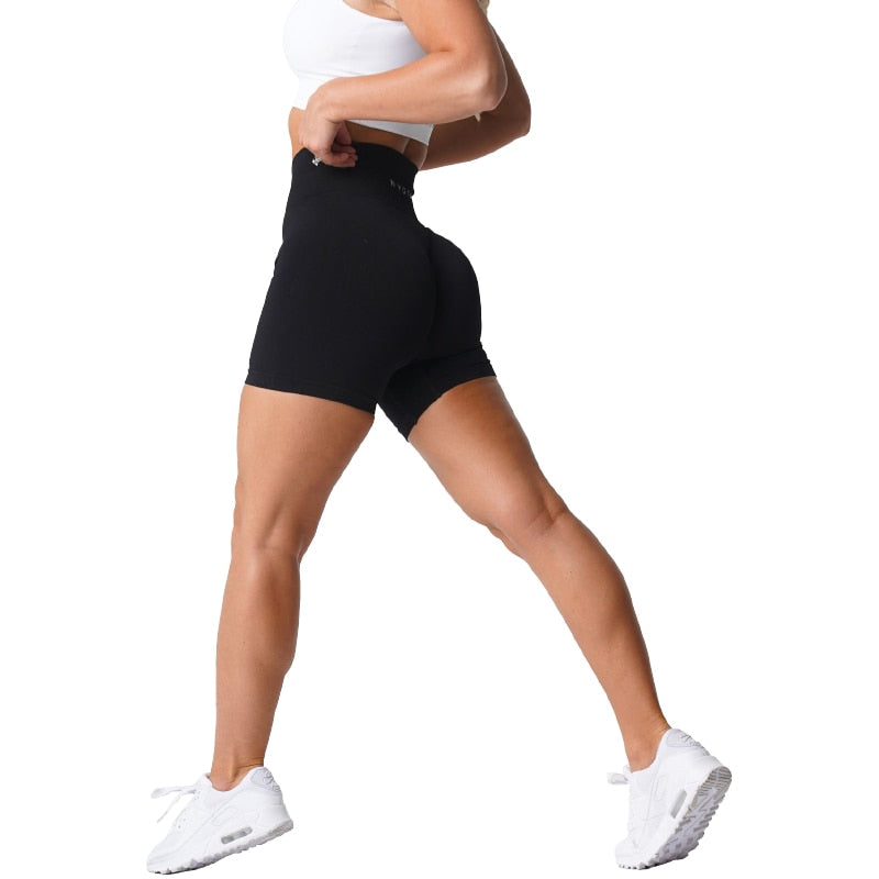 NVGTN Lycra Spandex Solid Seamless Shorts Women Soft Workout